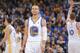 OAKLAND, CA - JANUARY 20: Stephen Curry #30 of the Golden State Warriors in a game against the Indiana Pacers on January 20, 2014 at Oracle Arena in Oakland, California. NOTE TO USER: User expressly acknowledges and agrees that, by downloading and or usin