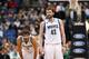 MINNEAPOLIS, MN - DECEMBER 18: Ricky Rubio #9 and Kevin Love #42 of the Minnesota Timberwolve stand on the court against the Portland Trail Blazers on December 18, 2013 at Target Center in Minneapolis, Minnesota. NOTE TO USER: User expressly acknowledges
