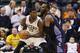 Dec 13, 2013; Indianapolis, IN, USA; Indiana Pacers center Roy Hibbert (55) is guarded by Charlotte Bobcats center Al Jefferson (25) at Bankers Life Fieldhouse. Mandatory Credit: Brian Spurlock-USA TODAY Sports
