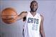Sep 30, 2013; Charlotte, NC, USA; Charlotte Bobcats center Al Jefferson (25) during the Bobcats media day at Time Warner Cable Arena. Mandatory Credit: Sam Sharpe-USA TODAY Sports
