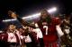 COLUMBIA, SC - NOVEMBER 30: Jadeveon Clowney #7 of the South Carolina Gamecocks celebrates after defeating the Clemson Tigers 31-17 after their game at Williams-Brice Stadium on November 30, 2013 in Columbia, South Carolina. (Photo by Streeter Lecka/Get