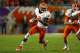 MIAMI GARDENS, FL - JANUARY 03: Sammy Watkins #2 of the Clemson Tigers runs with the ball in the first half against the Ohio State Buckeyes during the Discover Orange Bowl at Sun Life Stadium on January 3, 2014 in Miami Gardens, Florida. (Photo by Street