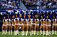 ARLINGTON, TX - NOVEMBER 03: The Dallas Cowboys cheerleaders perform prior to the start of the game against the Minnesota Vikings at Cowboys Stadium on November 3, 2013 in Arlington, Texas. (Photo by Jamie Squire/Getty Images)