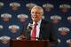 Nov 8, 2013; New Orleans, LA, USA; NBA commissioner David Stern speaks to the media prior to a game between the New Orleans Pelicans and the Los Angeles Lakers at New Orleans Arena. Mandatory Credit: Derick E. Hingle-USA TODAY Sports