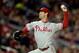 WASHINGTON, DC - SEPTEMBER 14: Starting pitcher Cole Hamels #35 of the Philadelphia Phillies throws a pitch against the Washington Nationals in the fourth inning during a game at Nationals Park on September 14, 2013 in Washington, DC. (Photo by Patrick