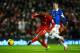 LIVERPOOL, ENGLAND - JANUARY 28: Daniel Sturridge of Liverpool scores his team's second goal during the Barclays Premier League match between Liverpool and Everton at Anfield on January 28, 2014 in Liverpool, England. (Photo by Laurence Griffiths/Getty