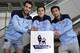 HONG KONG - JULY 22: (L-R) Newly signed Manchester City players Alvaro Negredo, Stevan Jovetic and Jesus Navas pose for a photo at Hong Kong Airport as they arrive to compete in the Barclays Asia Trophy, on July 22, 2013 in Hong Kong. (Photo by Jessica