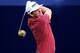 LA JOLLA, CA - JANUARY 26: Keegan Bradley hits his tee shot on the seventh hole during the final round of the Farmers Insurance Open on Torrey Pines South in La Jolla, California on January 26, 2014 in La Jolla, California. (Photo by Stephen Dunn/Getty