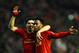 LIVERPOOL, ENGLAND - JANUARY 28: Daniel Sturridge (R) of Liverpool is congratulated by teammate Luis Suarez (L) after scoring his team's third goal during the Barclays Premier League match between Liverpool and Everton at Anfield on January 28, 2014 in L