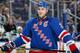 NEW YORK, NY - JANUARY 10: Ryan Callahan #24 of the New York Rangers looks on during a break in the action against the Dallas Stars at Madison Square Garden on January 10, 2014 in New York City. The New York Rangers won 3-2. (Photo by Scott Levy/NHLI via