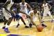 Jan 28, 2014; Baton Rouge, LA, USA; Kentucky Wildcats forward Julius Randle (30) and LSU Tigers forward Jordan Mickey (25) fight for the ball in the first half at Pete Maravich Assembly Center. Mandatory Credit: Crystal LoGiudice-USA TODAY Sports