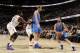 CLEVELAND, OH - JANUARY 20: Jose Calderon #8 of the Dallas Mavericks looks to shoot the ball against the Cleveland Cavaliers at The Quicken Loans Arena on January 20, 2014 in Cleveland, Ohio. NOTE TO USER: User expressly acknowledges and agrees that, by