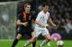 Luuk de Jong in action for the Netherlands against England.