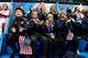 Team USA cheering Abbott on—some were more nervous than others.