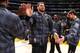 LOS ANGELES, CA - DECEMBER 20: Kevin Love #42 of the Minnesota Timberwolves is introduced in the starting lineups before facing the Los Angeles Lakers at Staples Center on December 20, 2013 in Los Angeles, California. NOTE TO USER: User expressly acknowle
