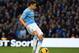 MANCHESTER, ENGLAND - JANUARY 18: Jesus Navas of Manchester City scores his team's second goal during the Barclays Premier League match between Manchester City and Cardiff City at the Etihad Stadium on January 18, 2014 in Manchester, England. (Photo by