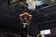 Feb 6, 2014; Cincinnati, OH, USA; Cincinnati Bearcats forward Justin Jackson (5) dunks in the first half against the Connecticut Huskies guard Ryan Boatright (11) at FifthThird Arena. Mandatory Credit: Frank Victores-USA TODAY Sports