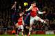 LONDON, ENGLAND - FEBRUARY 02: Damien Delaney of Crystal Palace and Olivier Giroud of Arsenal battle for the ball during the Barclays Premier League match between Arsenal and Crystal Palace at Emirates Stadium on February 2, 2014 in London, England. (Ph