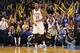 Jan 17, 2014; Oklahoma City, OK, USA; Oklahoma City Thunder small forward Kevin Durant (35) reacts to a play in action against the Golden State Warriors during the fourth quarter at Chesapeake Energy Arena. Mandatory Credit: Mark D. Smith-USA TODAY Sports
