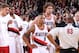 PORTLAND, OR - FEBRUARY 1: Damian Lillard #0 of the Portland Trail Blazers waits to get in the game against the Toronto Raptors on February 1, 2014 at the Moda Center Arena in Portland, Oregon. NOTE TO USER: User expressly acknowledges and agrees that, b