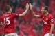 Nemanja Vidic and Rio Ferdinand