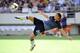 ORLANDO, FL - NOVEMBER 10: Forward Abby Wambach #20 of the U.S. Women's National Team takes a shot on goal while warming up before the start of their game against Brazil on November 10, 2013 at Florida Citrus Bowl Stadium in Orlando, Florida. (Photo by B