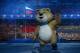 SOCHI, RUSSIA - FEBRUARY 07: Olympic mascots the Polar Bear waves during the Opening Ceremony of the Sochi 2014 Winter Olympics at Fisht Olympic Stadium on February 7, 2014 in Sochi, Russia. (Photo by Pascal Le Segretain/Getty Images)
