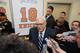 NEW YORK, NY - April 5: Phil Jackson of the 1973 Championship New York Knicks team during a press conference before a game between the Milwaukee Bucks and the New York Knicks on April 5, 2013 at Madison Square Garden in New York City. NOTE TO USER: User