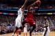 SALT LAKE CITY, UT - FEBRUARY 08: Dwyane Wade #3 of the Miami Heat shoots against the Utah Jazz at EnergySolutions Arena on February 08, 2014 in Salt Lake City, Utah. NOTE TO USER: User expressly acknowledges and agrees that, by downloading and or using