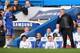 LONDON, ENGLAND - OCTOBER 19: Chelsea manager Jose Mouinho (R) gives instructions to Eden Hazard from the touchline during the Barclays Premier League match between Chelsea and Cardiff City at Stamford Bridge on October 19, 2013 in London, England. (Phot