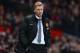 MANCHESTER, ENGLAND - FEBRUARY 09: Manchester United Manager David Moyes looks on during the Barclays Premier League match between Manchester United and Fulham at Old Trafford on February 9, 2014 in Manchester, England. (Photo by Michael Regan/Getty Ima
