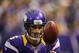 MINNEAPOLIS, MN - NOVEMBER 11: Chris Kluwe #5 of the Minnesota Vikings looks on during the game against the Detroit Lions on November 11, 2012 at Mall of America Field at the Hubert H. Humphrey Metrodome in Minneapolis, Minnesota. (Photo by Hannah Foslien