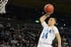 Dec 22, 2013; Los Angeles, CA, USA; UCLA Bruins guard Zach LaVine (14) goes for a dunk in the second half of the game against the Weber State Wildcats at Pauley Pavilion. UCLA won 83-60. Mandatory Credit: Jayne Kamin-Oncea-USA TODAY Sports