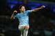 MANCHESTER, ENGLAND - DECEMBER 01: Samir Nasri of Manchester City celebrates after scoring his second goal (Citys third) during the Barclays Premier League match between Manchester City and Swansea City at the Etihad Stadium on December 1, 2013 in Manche