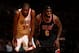 MIAMI, FL - JANUARY 29: Kevin Durant #35 of the Oklahoma City Thunder looks on against LeBron James #6 of the Miami Heat at the American Airlines Arena in Miami, Florida on Jan. 29, 2014. NOTE TO USER: User expressly acknowledges and agrees that, by downl