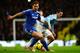 MANCHESTER, ENGLAND - FEBRUARY 03: Branislav Ivanovic of Chelsea holds off Steven Jovetic of Manchester City during the Barclays Premier League match between Manchester City and Chelsea at Etihad Stadium on February 3, 2014 in Manchester, England. (Phot