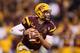 TEMPE, AZ - DECEMBER 07: Quarterback Taylor Kelly #10 of the Arizona State Sun Devils drops back to pass during the Pac 12 Championship game against the Stanford Cardinal at Sun Devil Stadium on December 7, 2013 in Tempe, Arizona. The Carindal defeated t