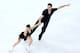SOCHI, RUSSIA - FEBRUARY 11: Marissa Castelli and Simon Shnapir of the United States compete during the Figure Skating Pairs Short Program on day four of the Sochi 2014 Winter Olympics at Iceberg Skating Palace on February 11, 2014 in Sochi, Russia. (Ph