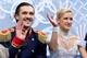 SOCHI, RUSSIA - FEBRUARY 11: Maxim Trankov and Tatiana Volosozhar of Russia wait for their score during the Figure Skating Pairs Short Program on day four of the Sochi 2014 Winter Olympics at Iceberg Skating Palace on February 11, 2014 in Sochi, Russia.