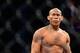 Sep 4, 2013; Belo Horizonte, BRAZIL; Ronaldo Jacare Souza enters his fight against Yushin Okami (not pictured) during UFC Fight Night at Mineirinho Arena. Mandatory Credit: Jason Silva-USA TODAY Sports
