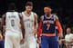 Carmelo Anthony and the Knicks stomped the Nets in their own home...