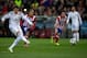 MADRID, SPAIN - FEBRUARY 11: Cristiano Ronaldo of Real Madrid CF scores their opening goal from a penalty shot during the Copa del Rey semi-final second leg match between Club Atletico de Madrid and Real Madrid CF at Vicente Calderon Stadium on February