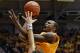WICHITA, KS - FEBRUARY 11: Guard Nick Wiggins #15 of the Wichita State Shockers puts up a shot against guard Tyler Smithpeters #21 of the Southern Illinois Salukis during the first half on February 11, 2014 at Charles Koch Arena in Wichita, Kansas. (Ph