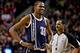 Feb 11, 2014; Portland, OR, USA; Oklahoma City Thunder small forward Kevin Durant (35) smiles after being called for a technical foul during the fourth quarter against the Portland Trail Blazers at the Moda Center. Mandatory Credit: Craig Mitchelldyer-USA