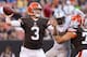 CLEVELAND, OH - AUGUST 15: Quarterback Brandon Weeden #3 of the Cleveland Browns during the first half against the Detroit Lions of a preseason at FirstEnergy Stadium on August 15, 2013 in Cleveland, Ohio. (Photo by Jason Miller/Getty Images)