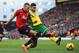 NORWICH, ENGLAND - DECEMBER 28: Tom Cleverley of Manchester United is challenged by Bradley Johnson of Norwich City during the Barclays Premier League match between Norwich City and Manchester United at Carrow Road on December 28, 2013 in Norwich, Engl