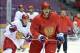 Feb 11, 2014; Sochi, RUSSIA; Russia forward Alex Ovechkin (8) during an ice hockey training session for the Sochi 2014 Olympic Winter Games at Bolshoy Arena. Mandatory Credit: Jayne Kamin-Oncea-USA TODAY Sports