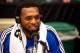 FRISCO, TX - JANUARY 18: P.J. Hairston #21 is all smiles after his 22 points on the Texas Legends' 109-99 win against the Austin Toros on January 18, 2014 at Dr. Pepper Arena in Frisco, Texas. NOTE TO USER: User expressly acknowledges and agrees that, by