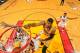 MIAMI, FL - MAY 24: Paul George #24 of the Indiana Pacers dunks against Chris Andersen #11 of the Miami Heat in Game Two of the Eastern Conference Finals during the 2013 NBA Playoffs on May 24, 2013 at American Airlines Arena in Miami, Florida. NOTE TO US