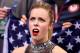 SOCHI, RUSSIA - FEBRUARY 08: Ashley Wagner of the United States reacts to her score after competing in the Figure Skating Team Ladies Short Program during day one of the Sochi 2014 Winter Olympics at Iceberg Skating Palace on February 8, 2014 in Sochi, R